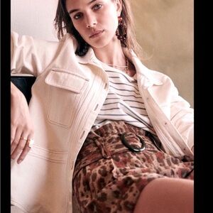 Sezane Willa jacket Ecru Size small